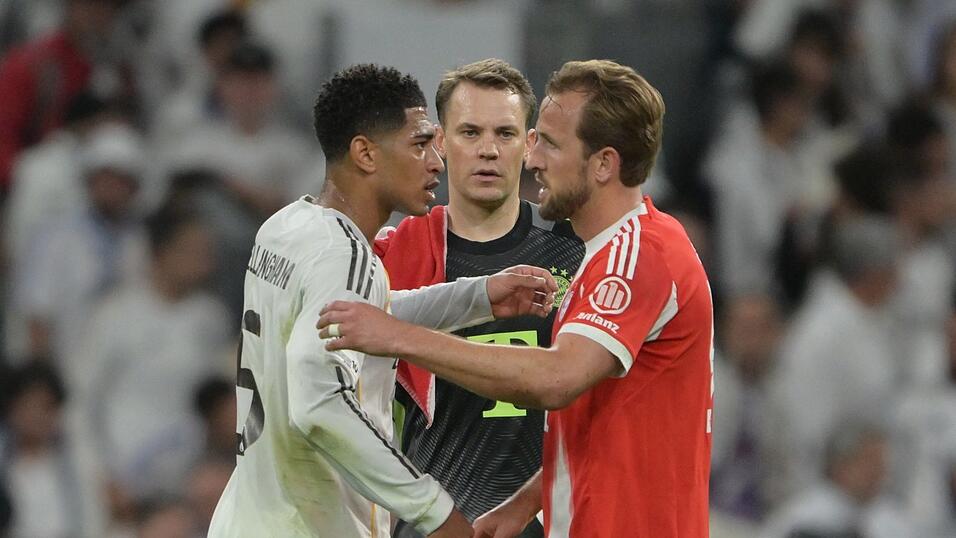 Manuel Neuer (M) und Harry Kane (r) zählten zu den Garanten des Bayern-Sieges in Madrid. Manuel Neuer (M) und Harry Kane (r) zählten zu den Garanten des Bayern-Sieges in Madrid.