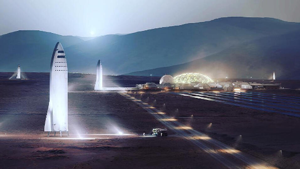 'Es geht darum, an die Zukunft zu glauben und zu denken, dass die Zukunft besser sein wird als die Vergangenheit', sagt Elon Musk. Bis 2050 will er ein Leben auf dem Mars erm&ouml;glichen.