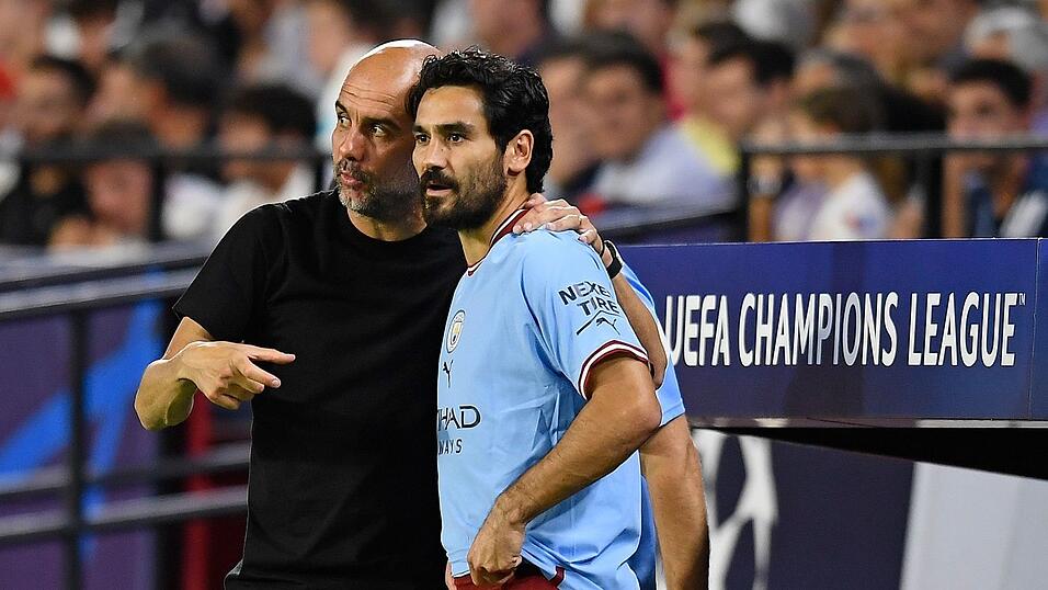 Gündoğan (r) spricht über Klopp - und Guardiola (l). (Archivbild) Gündoğan (r) spricht über Klopp - und Guardiola (l). (Archivbild)