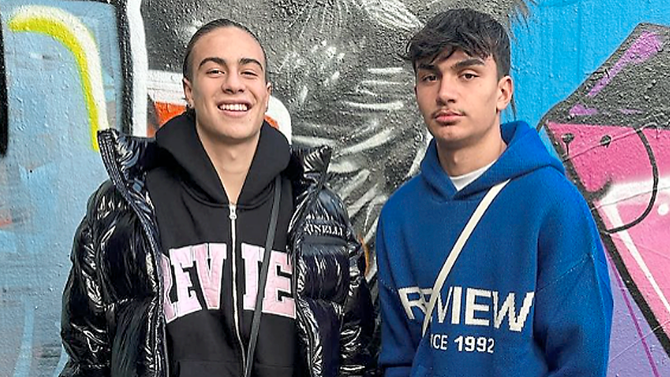 Yildiz (l.) und Uzun im Jahr 2022 - aus den hochveranlagten Juniorenspielern wurden seither Profis. Die Freundschaft bleibt bestehen. 'Wir telefonieren nahezu täglich', sagt Uzun unserer Redaktion.