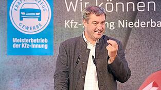 Gewohnt energisch: Ministerpräsident Markus Söder hielt am Freitagabend die Festrede.