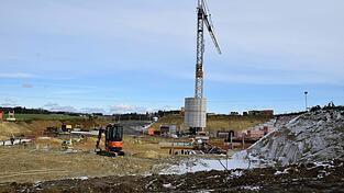Die derzeit gr&ouml;&szlig;te Baustelle in der Kommune ist der Neubau des Kinderhauses an der Schulstra&szlig;e.