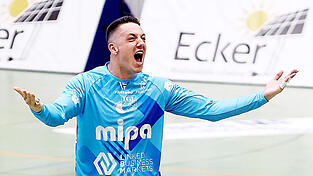 Die Emotionen m&uuml;ssen raus: TG-Keeper Strahinja Radisavljevic kam zuletzt in Rothenburg auf eine ph&auml;nomenale Fangquote.