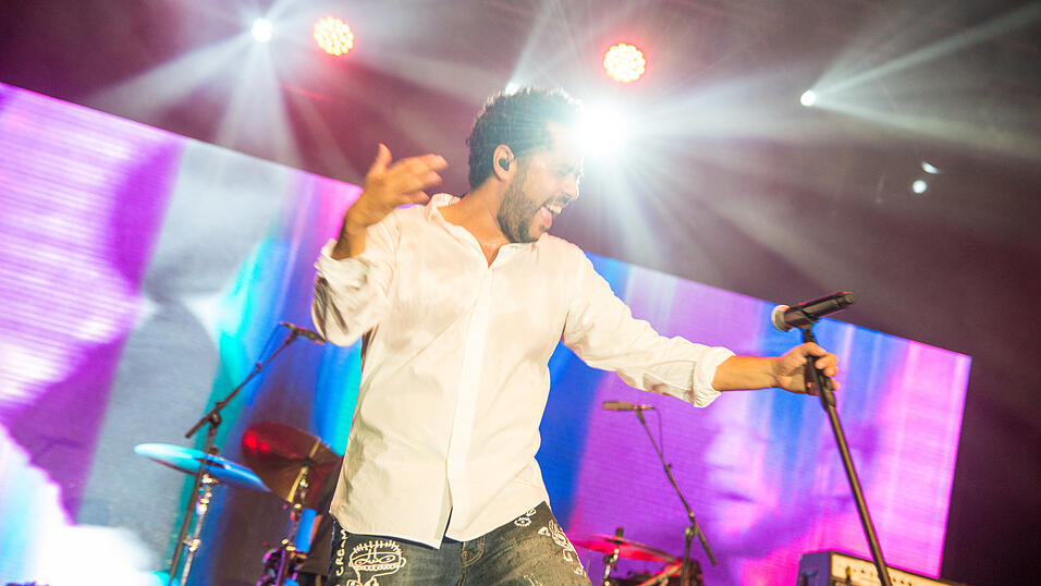 Der letzte Gig des Abends am Samstag: Adel Tawil. Foto: Ulli Scharrer