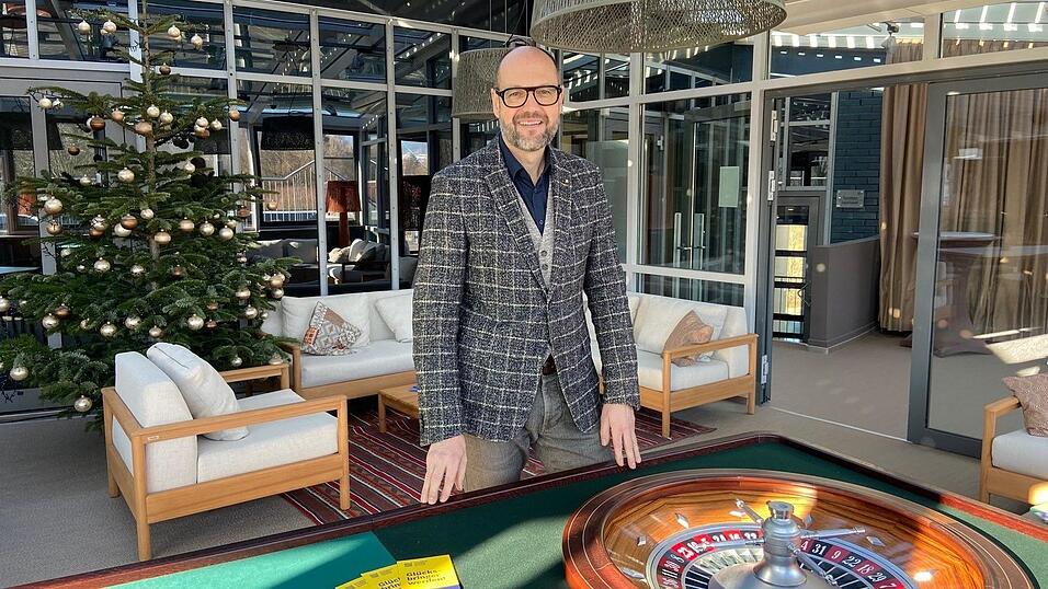Spielbankdirektor Andreas Weigert ist mehr als zufrieden mit den Ergebnissen des Jahres 2023.