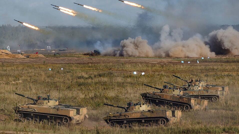 Am Sapad-Manöver 2021 waren 200 000 Soldaten aus Russland und Belarus beteiligt. (Archivbild)