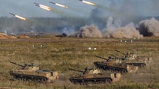 Am Sapad-Manöver 2021 waren 200 000 Soldaten aus Russland und Belarus beteiligt. (Archivbild)