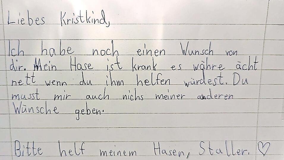 Monas herzzerrei&szlig;ender Wunsch an das Christkind scheint in Erf&uuml;llung zu gehen.