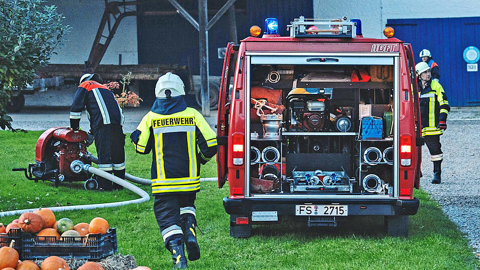 Viel Gerät kam bei der herbstlichen Aktionswoche der Feuerwehr zum Einsatz.