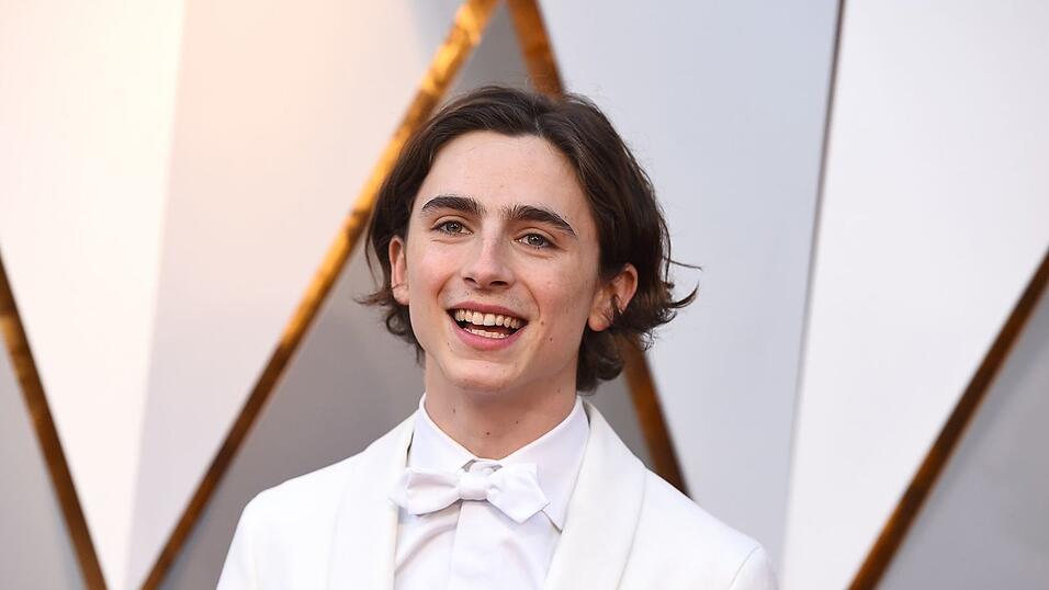 Timoth&eacute;e Chalamet, damals 22, bei den Oscars 2018 auf dem roten Teppich des Dolby Theatre in Hollywood. (Archivbild)