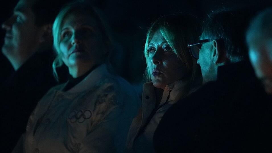 Italiens Ministerpr&auml;sidentin Giorgia Meloni und IOC-Pr&auml;sidentin Kirsty Coventry