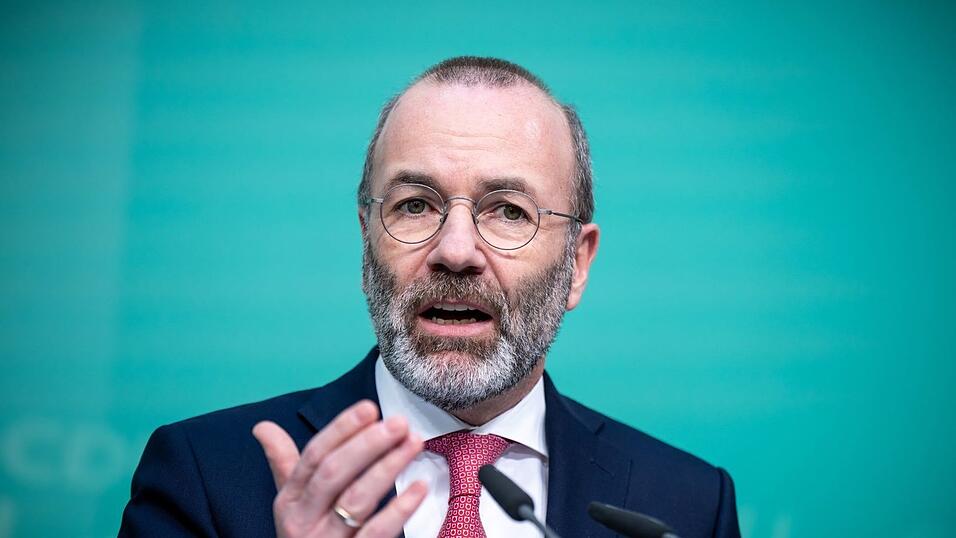 Manfred Weber (CSU) ist Vorsitzender der EVP-Fraktion im Europaparlament. (Archivbild) Manfred Weber (CSU) ist Vorsitzender der EVP-Fraktion im Europaparlament. (Archivbild)