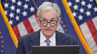 Hält KI nicht für eine Blase: Fed-Chef Powell. Hält KI nicht für eine Blase: Fed-Chef Powell.