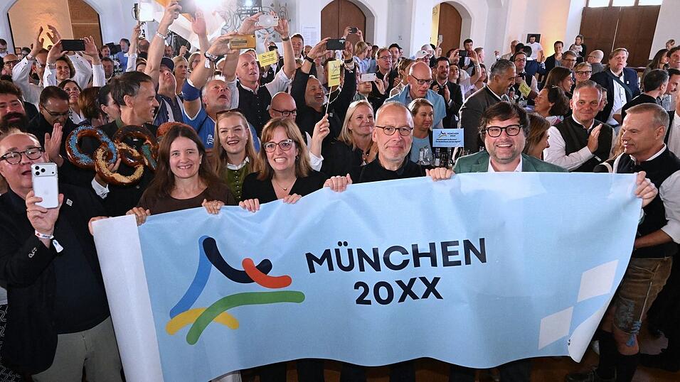 Großer Jubel im Münchner Rathaus nach der Entscheidung des DOSB. Großer Jubel im Münchner Rathaus nach der Entscheidung des DOSB.