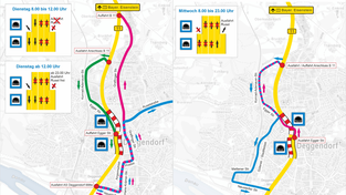 Zweimal im Jahr werden die Einhausungen der B11 in Deggendorf gewartet.