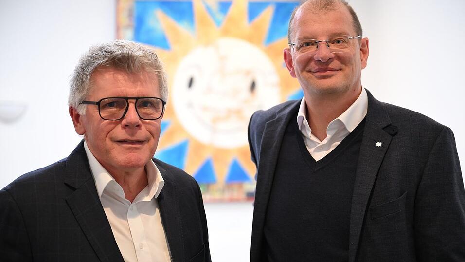Das Merkur-F&uuml;hrungsduo: Firmenchef Lars Felderhoff (rechts) und Vizechef Manfred Stoffers (links).