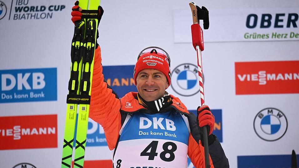 Philipp Nawrath freute sich über sein erstes Podium des Winters. Philipp Nawrath freute sich über sein erstes Podium des Winters.
