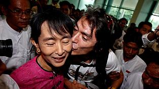 Kim Aris, der Sohn der inhaftierten Friedensnobelpreistr&auml;gerin Aung San Suu Kyi, wendet sich immer wieder mit Videos an die &Ouml;ffentlichkeit. (Archivbild)