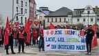 Viele Mitarbeiter waren bei der Rodenstock-Demo dabei. 