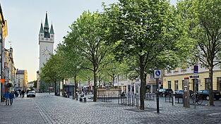 So wie auf diesem Bild könnte der Ludwigsplatz mit hohen Bäumen aussehen. Bei der Gestaltung hat auch der Denkmalschutz ein Wort mitzureden.