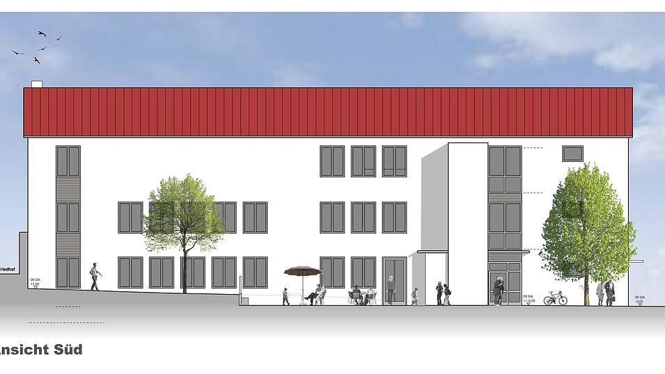 Noch steht erst der Plan. Doch die Terrasse an der S&uuml;dseite sorgt bei Anliegern f&uuml;r Bedenken. Sie bef&uuml;rchten L&auml;rmbel&auml;stigungen.