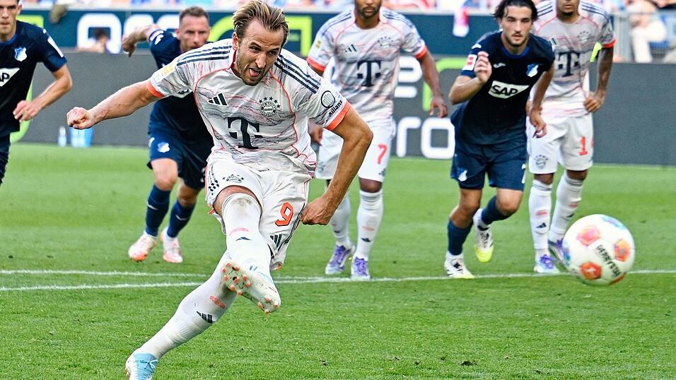 Makellos vom Punkt: Auch seinen 18. Bundesliga-Elfmeter verwandelt Harry Kane.