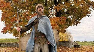 Finnian Garvey an seinem letzten Tag, kurz vor dem Ziel in Bad Gögging.