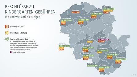 Wichtig zu beachten: Der Freistaat bezuschusst Kindergarten-Elternbeiträge grundsätzlich mit 100 Euro. Außerdem: Bei den genannten Erhöhungen handelt es sich um eine Auswahl aus dem Zeitungsarchiv, nicht eine vollständige Übersicht.