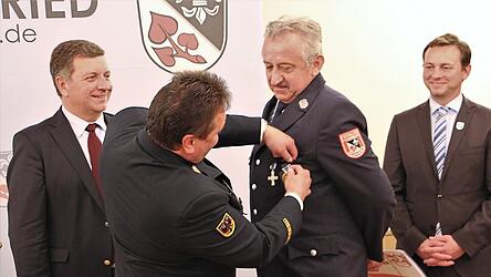 Unter anderem wurde Franz Schiller für 40 Jahre aktiven Dienst ausgezeichnet.