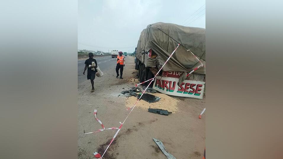 Ein Lkw spielte bei dem Unfall eine Rolle.