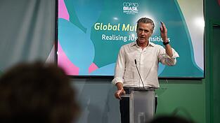 Der demokratische Politiker Gavin Newsom will Hoffnung auf der Weltklimakonferenz verbreiten. Der demokratische Politiker Gavin Newsom will Hoffnung auf der Weltklimakonferenz verbreiten.