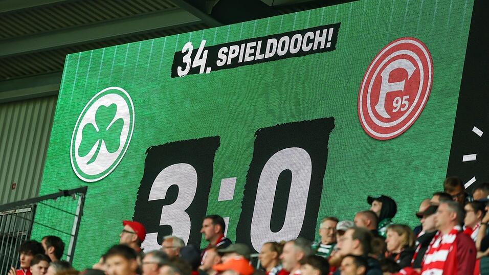 Desaster in F&uuml;rth: Fortuna D&uuml;sseldorf steigt ab.