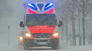 Die Rettungskr&auml;fte r&uuml;ckten am Montag zu einem Unfall auf der B15n aus. (Symbolbild)
