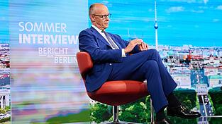 Bundeskanzler Friedrich Merz am vergangenen Sonntag beim ARD-Sommerinterview
