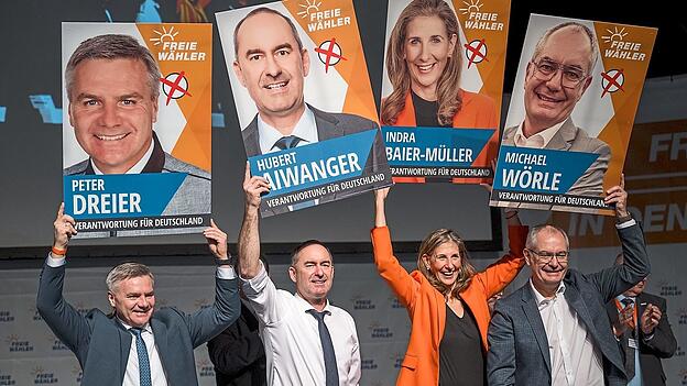Der Ausgangspunkt: Im November 2024 gaben die Freien W&auml;hler bei einer Pressekonferenz ihre Kandidaten f&uuml;r die Bundestagswahl im Februar bekannt.