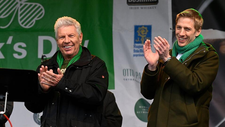 Reiter und Krause am Wochenende beim St. Patrick's Day in M&uuml;nchen.