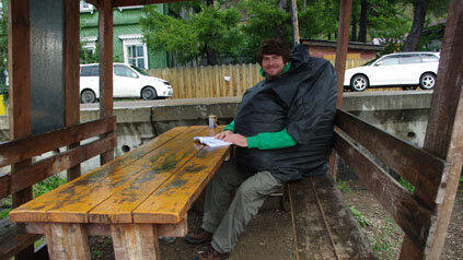 Imke Hansen und Andreas Goldbrunner reisen um die Welt. Hier sind sie am Baikalsee in Russland. Imke Hansen und Andreas Goldbrunner reisen um die Welt. Hier sind sie am Baikalsee in Russland.