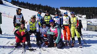 Die Gruppe der Sehbehinderten mit ihren Guides. Der Verband hat das Problem, stets gen&uuml;gend ehrenamtliche Guides zur Verf&uuml;gung zu stellen.