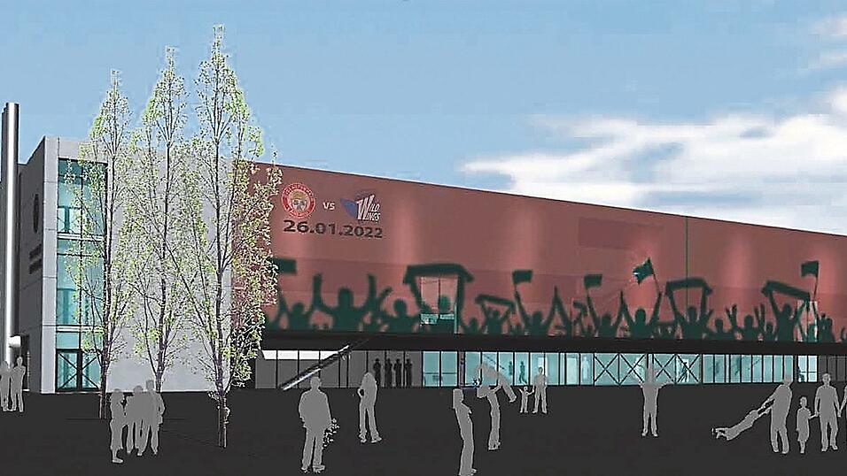 Die Eisstadion-Sanierung, an deren Ende unter anderem diese Publikumsfassade stehen soll, kostet mittlerweile 23,13 Millionen Euro. Die Fassade selbst soll insgesamt 233.000 Euro kosten.