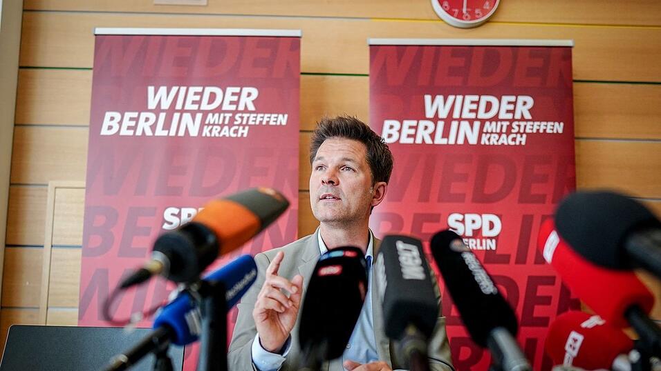 Der SPD-Berliner Spitzenkandidat Steffen Krach hat vor der Wahl zum Abgeordnetenhaus am 20. September einen schweren Stand. Der SPD-Berliner Spitzenkandidat Steffen Krach hat vor der Wahl zum Abgeordnetenhaus am 20. September einen schweren Stand.