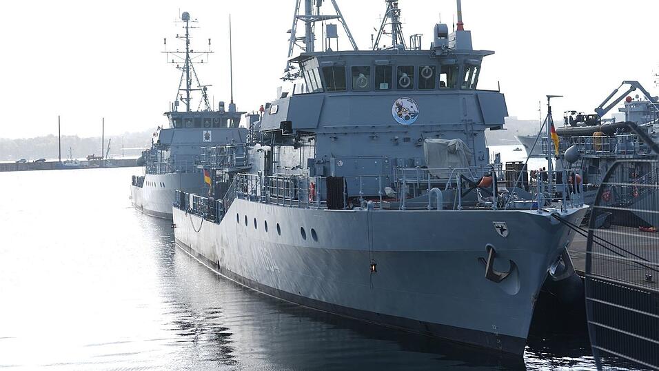 Die Minenjagdboote der Marine sind in Kiel stationiert. (Archivbild)