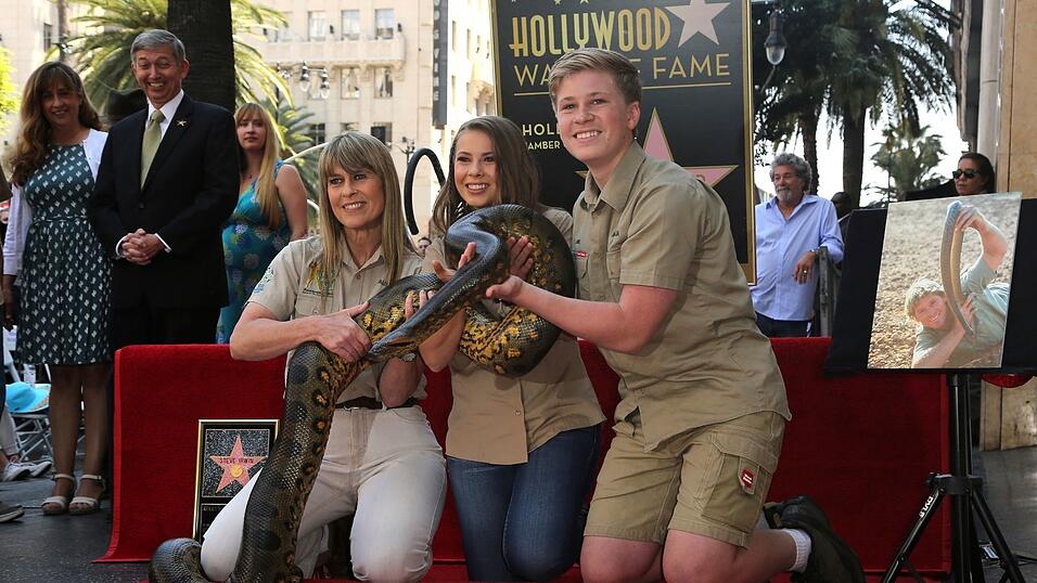 Seit 2018 hat Steve Irwin seinen eigenen Stern in Hollywood. Zur Enth&uuml;llung kam auch seine ber&uuml;hmte Familie.