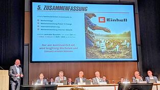 Das Unternehmen Einhell will mittelfristig einen Umsatz von zwei Milliarden Euro erzielen. Das Unternehmen Einhell will mittelfristig einen Umsatz von zwei Milliarden Euro erzielen.