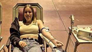 Meine sechste Blutspende verlief problem- und schmerzfrei.