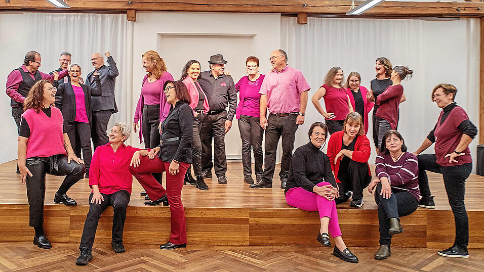 Ein Teil des Chors W&ouml;rthissimo, der sage und schreibe 14 aktive Mitglieder dazugewonnen hat.