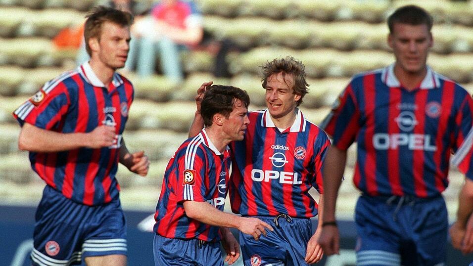Klinsmann (2.v.r.) spielt beim Legendenturnier des FC Bayern. (Archivbild) Klinsmann (2.v.r.) spielt beim Legendenturnier des FC Bayern. (Archivbild)