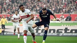 VfB-Profi Jamie Leweling scheiterte in H&auml;lfte eins mit einem Distanzschuss.