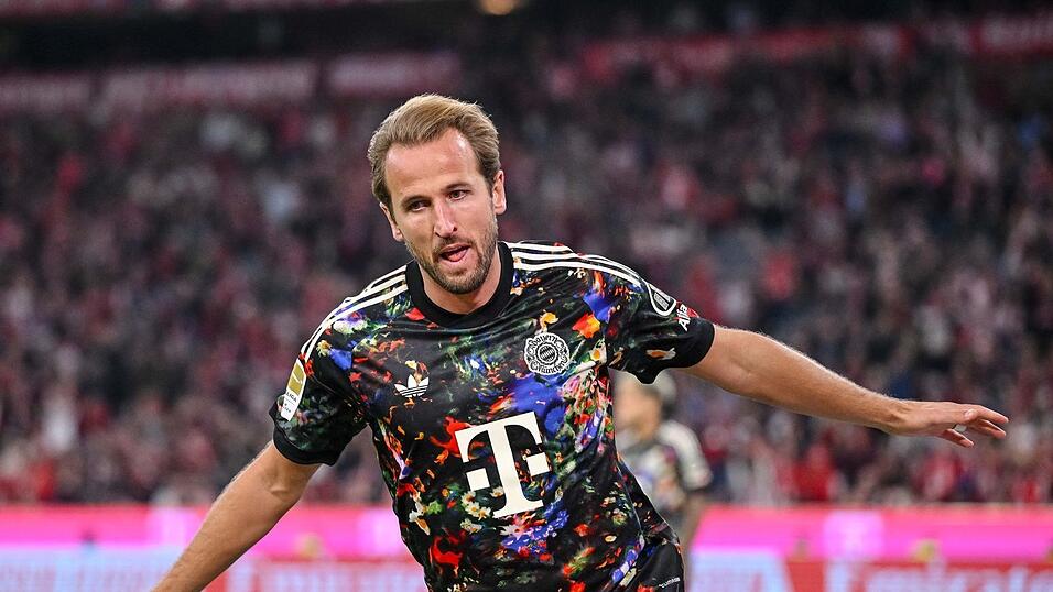 Harry Kane knackt die 100-Tore-Marke in der Bundesliga. Harry Kane knackt die 100-Tore-Marke in der Bundesliga.