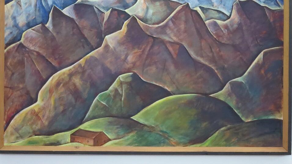 Georg Philipp Wörlens Bild 'Gebirge' aus dem Jahr 1930 Georg Philipp Wörlens Bild 'Gebirge' aus dem Jahr 1930