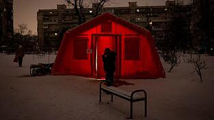 Aufw&auml;rmpunkte sind f&uuml;r viele Einwohner Kiews der einzige Zufluchtsort. (Archivbild)